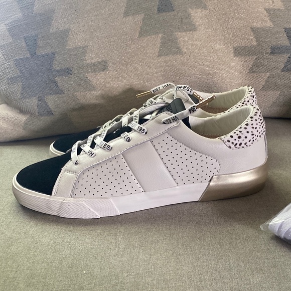 vintage havana mood white black cheetah women sneakers size 11 NWT - Picture 4 of 10